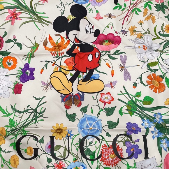 Gucci x Disney Mickey Mouse silk scarf - Picture 7 of 8